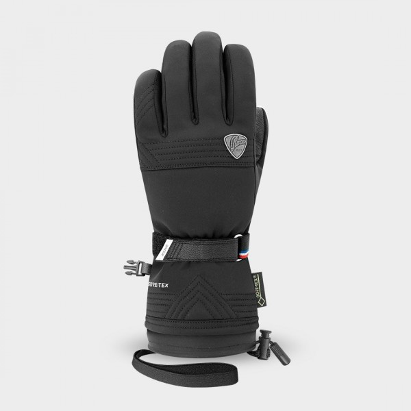 black womens ski gloves